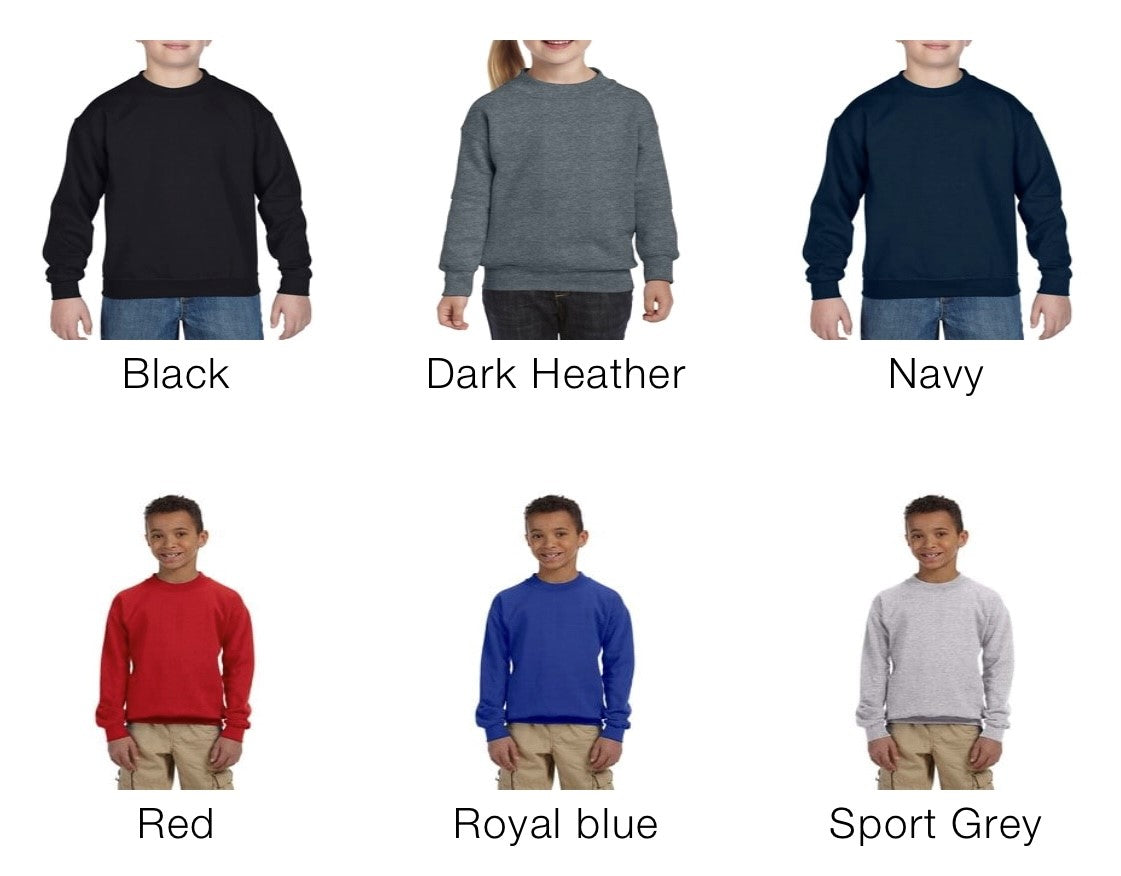 youth crew neck sweater