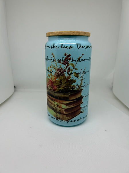 Beer can glass 16oz