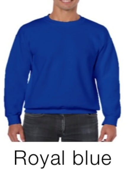 Adult crew neck fleece