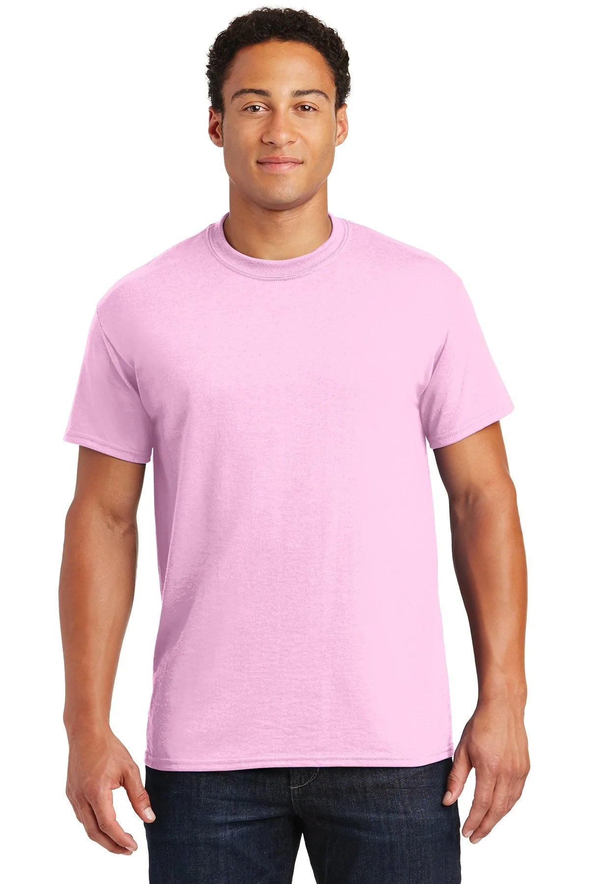 adult unisex gildan t-shirts, pink shirt options