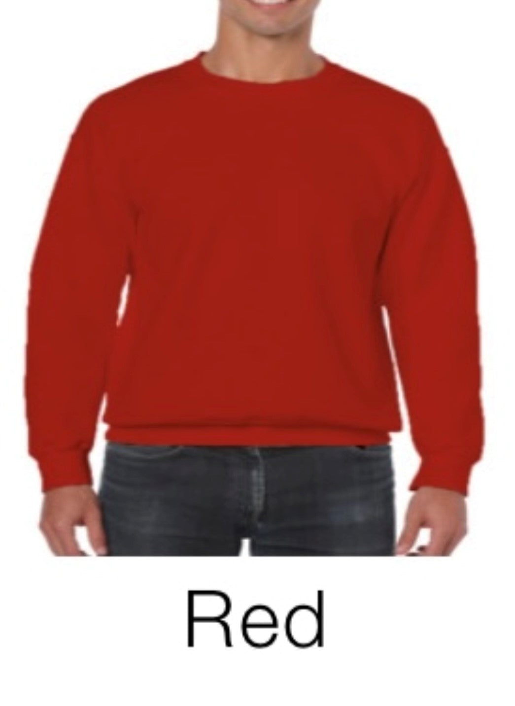 Adult crew neck fleece