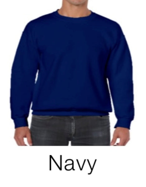 Adult crew neck fleece