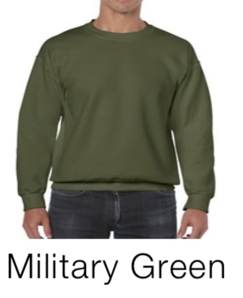 Adult crew neck fleece
