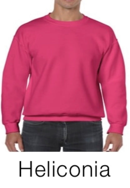 Adult crew neck fleece