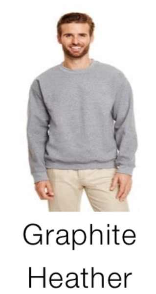 Adult crew neck fleece