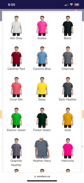 Gildan youth T-shirt