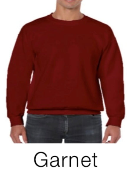 Adult crew neck fleece