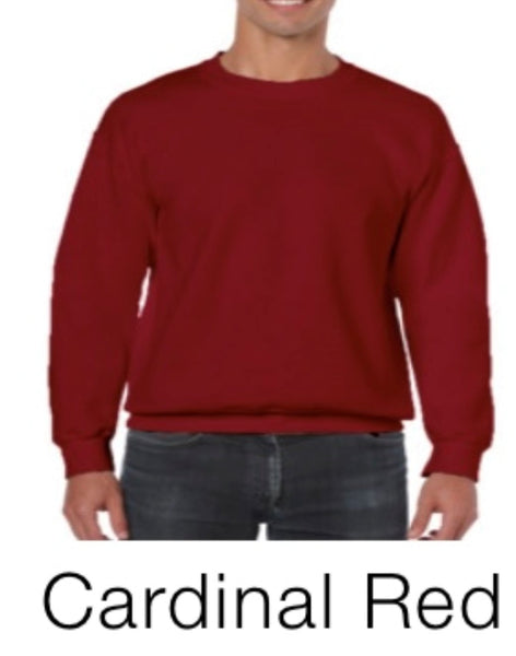 Adult crew neck fleece