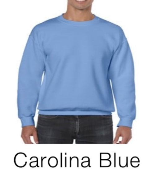Adult crew neck fleece