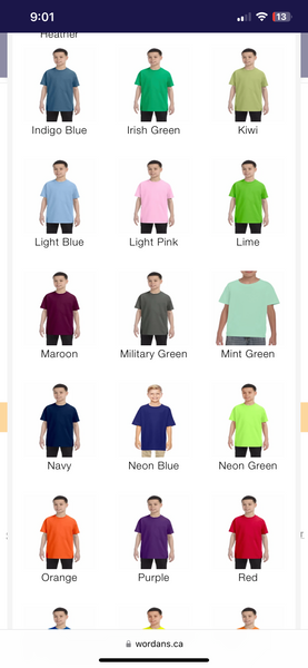 Gildan youth T-shirt