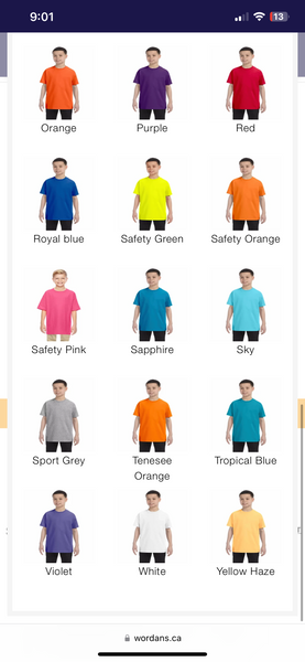 Gildan youth T-shirt