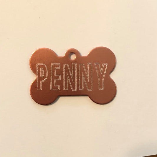 Engraved dog tags