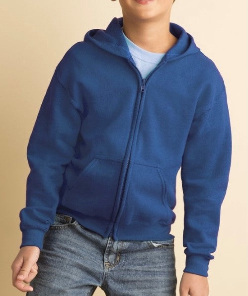 Gildan full zip hoodie youth