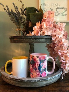 Personalized colored mugs