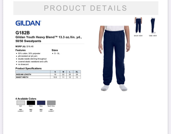 Gildan track pant